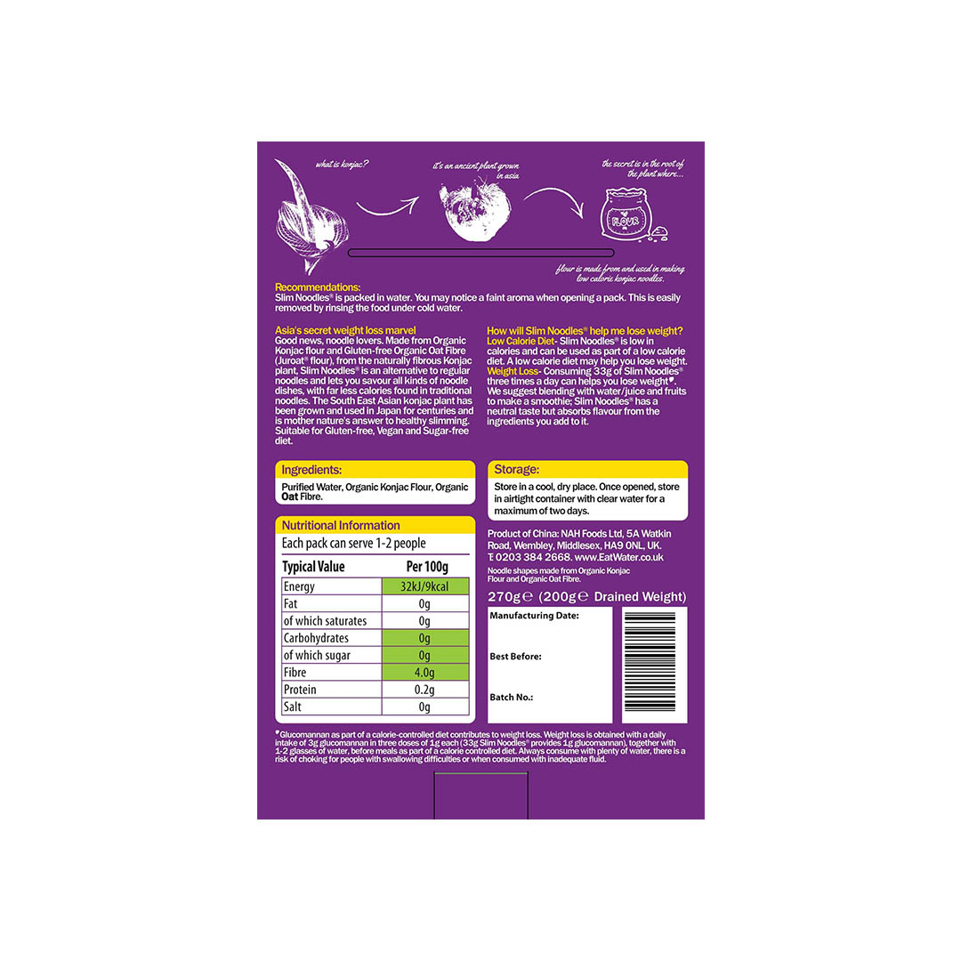 Slim Noodles Organic 270g - Image 2