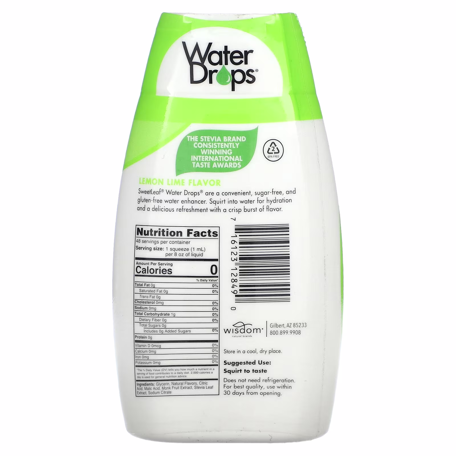 Water Drops Lemon Lime 48ml - Image 2