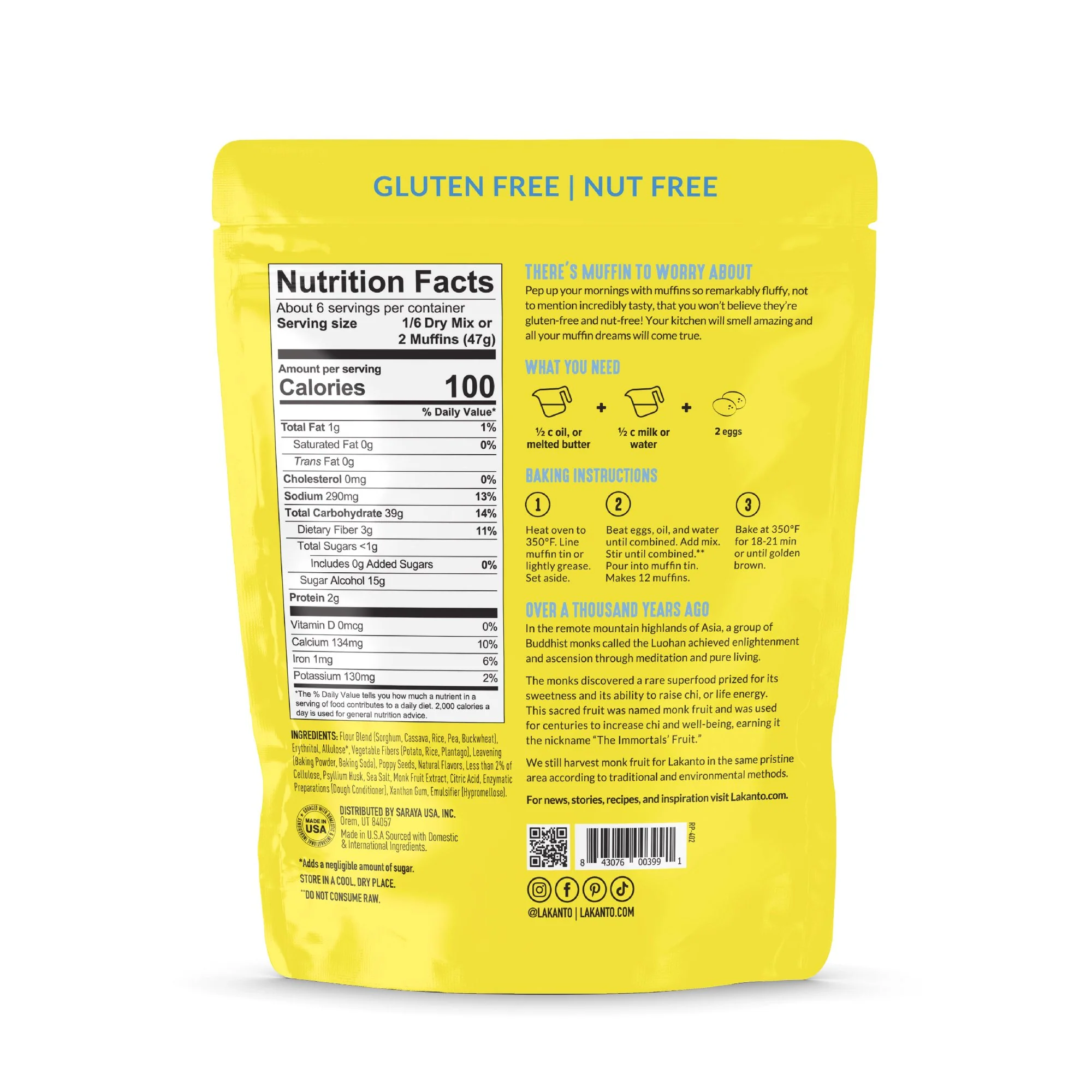 Lemon Poppy Seed muffin mix, Lakanto - Image 2