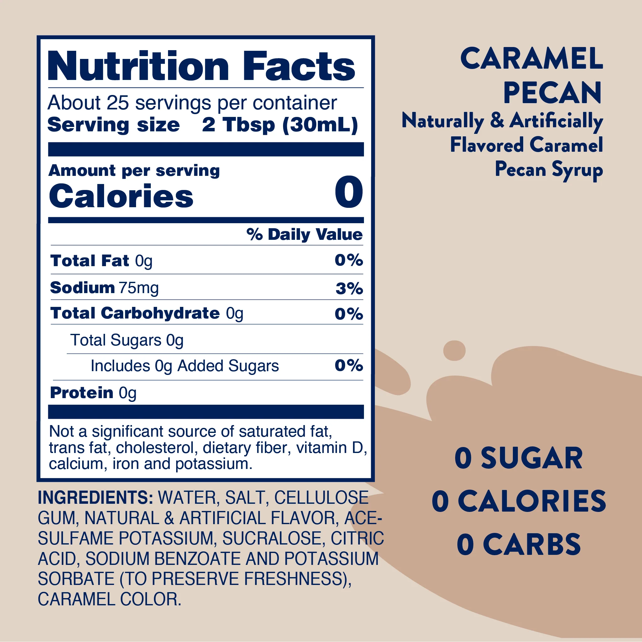 Skinny Syrup - Caramel pecan - Image 2