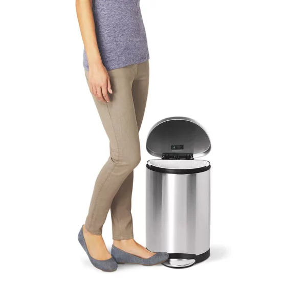 Semi Round pedal bin 10 liters, Simplehuman - Image 2