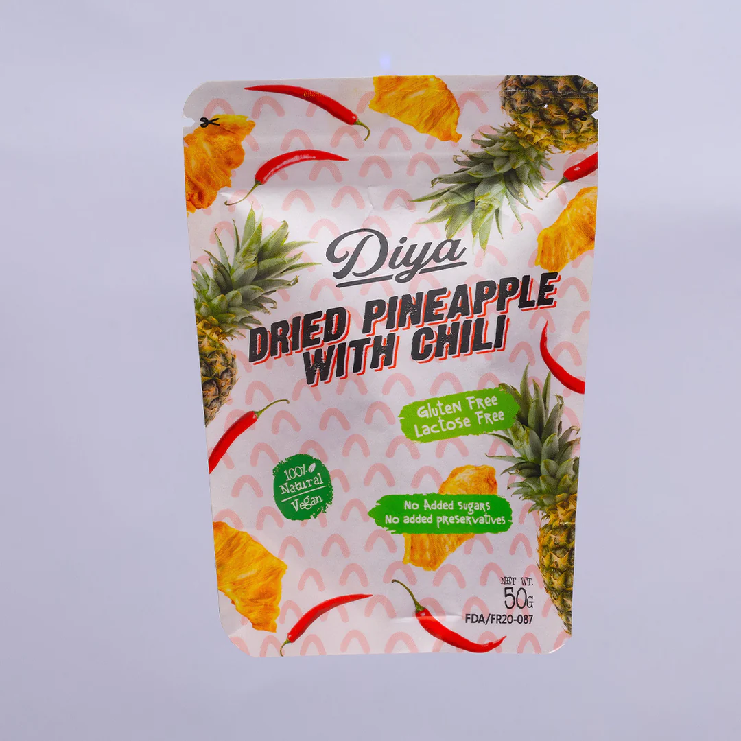 Natural Dried Dried Pineapple with Chili 100g, Diya