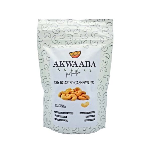 Cashew Nuts roasted 220g, Akwaaba Snacks