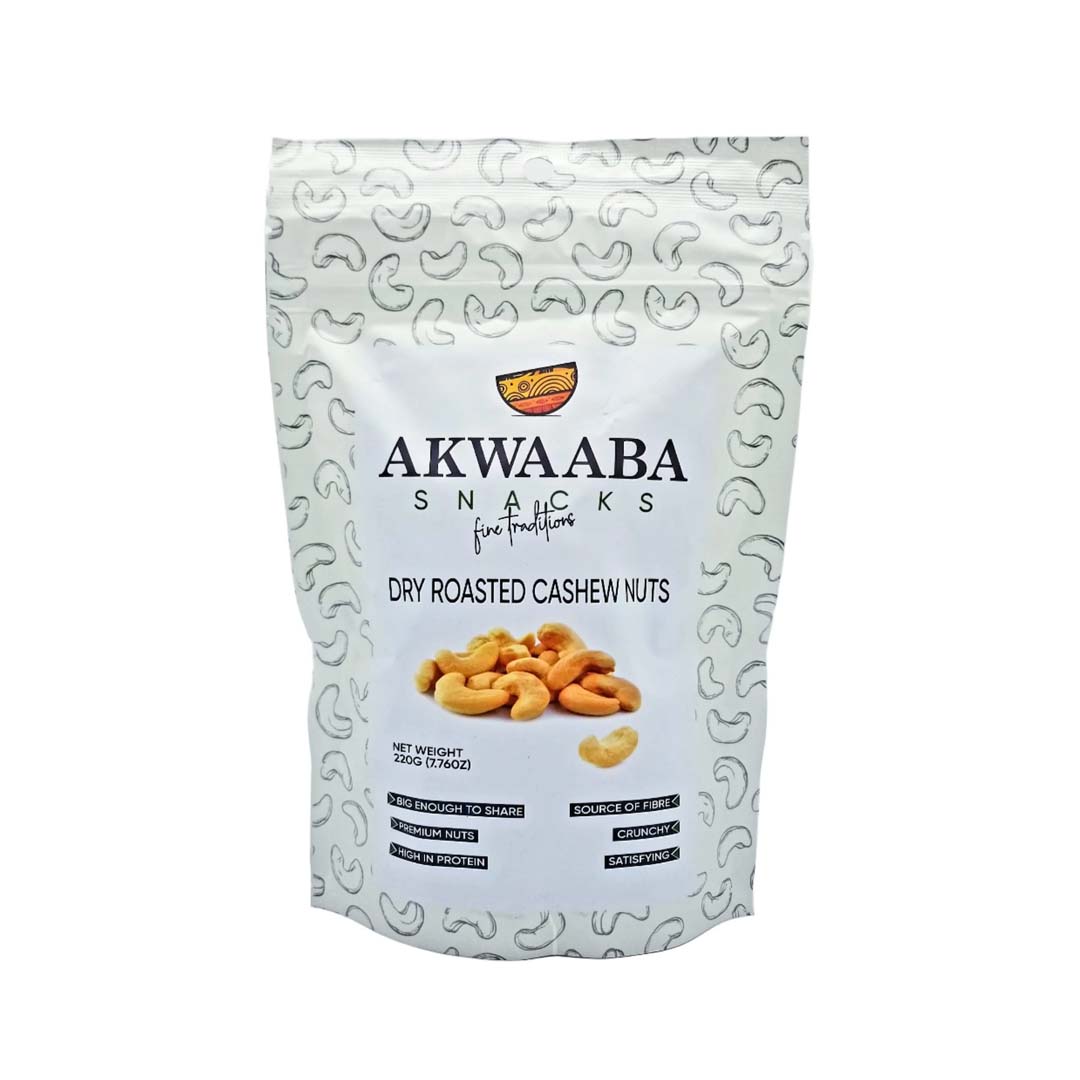 Cashew Nuts roasted 220g, Akwaaba Snacks