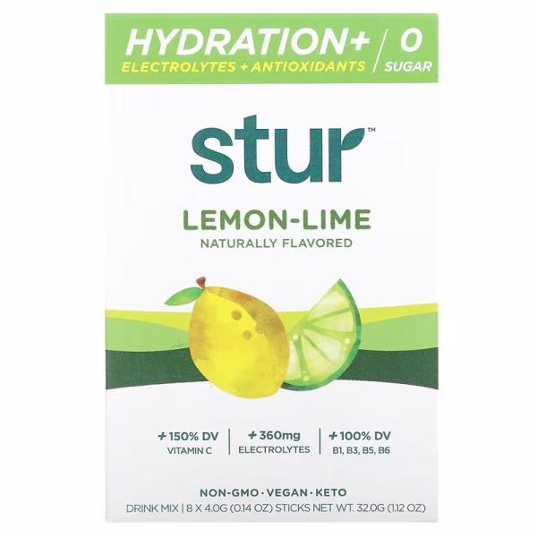 Electrolytes 8 sticks Lemon Lime, Stur