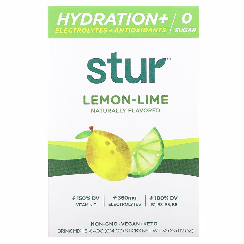 Electrolytes 8 sticks Lemon Lime, Stur