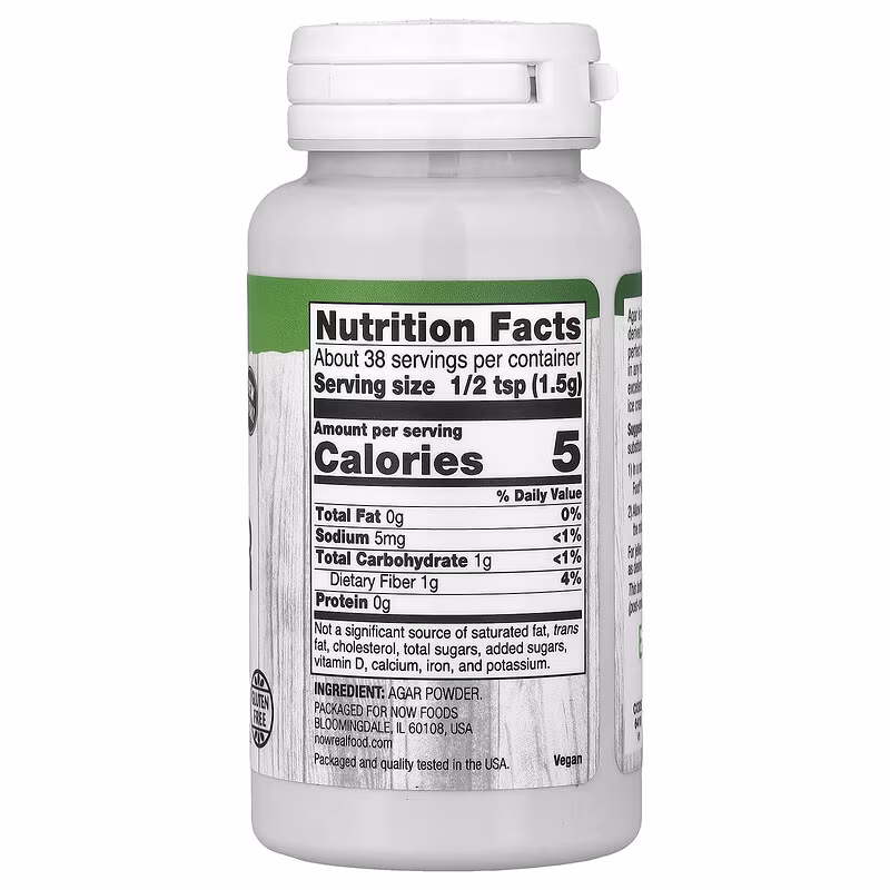 Agar Powder 57g, Now Foods - Image 2